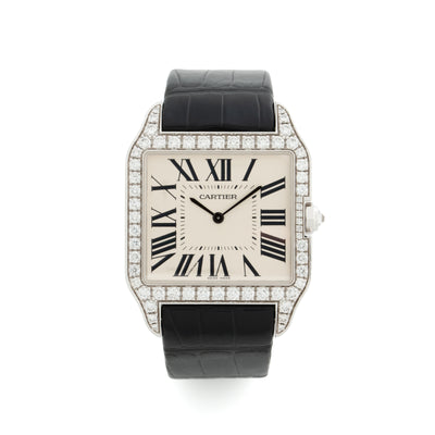 CARTIER SANTOS DUMONT WITH DIAMONDS