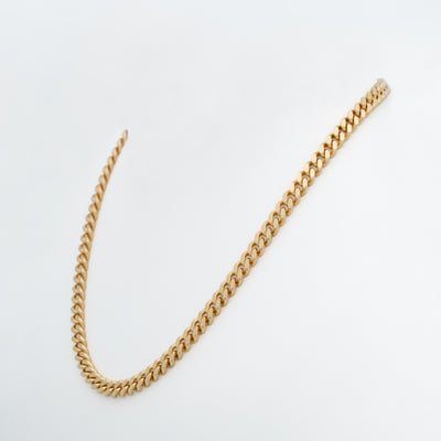 14K SOLID GOLD CUBAN LINK CHAIN