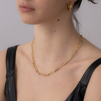 14K SOLID GOLD H CHAIN