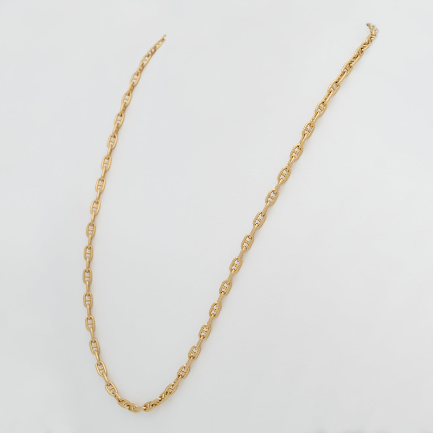 14K SOLID GOLD BABY AND LARGE MARINE LINK CHAIN
