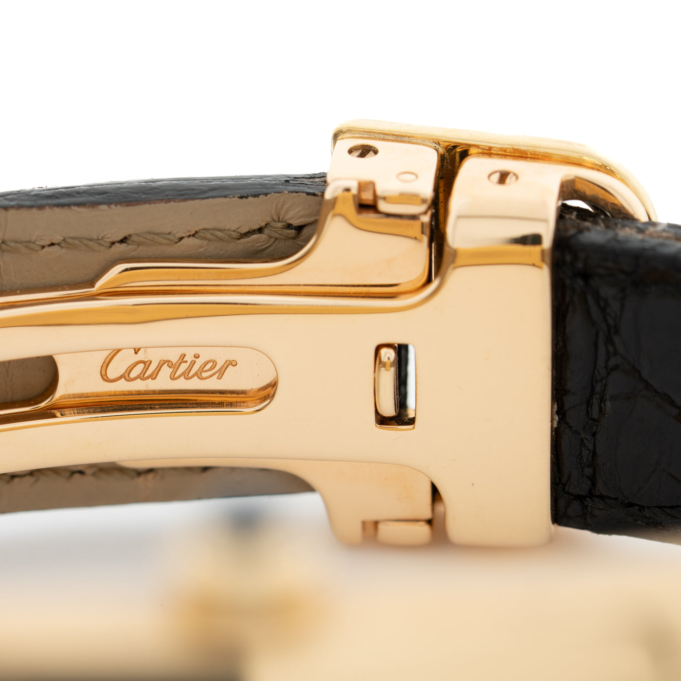 CARTIER 18 KARAT YELLOW GOLD TANK AMERICAINE MODEL 1725