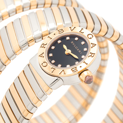 2018 BVLGARI BULGARI TUBOGAS WRAP WATCH MODEL BB LP191T SG