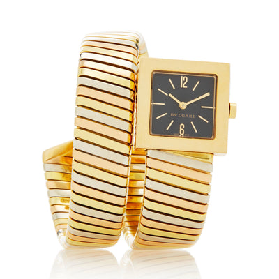 BVLGARI TUBOGAS GOLD TRICOLOR WRAP SQ221T