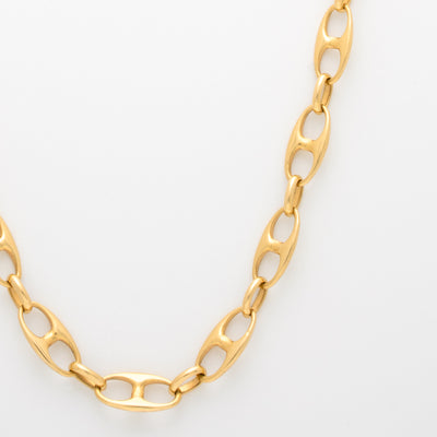 VINTAGE 18 KARAT MARINE LINK CHAIN c.1970s